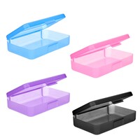 Plastic Glitter Pencil Boxes, 8x5x2.25 in. — Dollar Tree