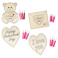 Color-Your-Own-Decor Valentine's Day Drawing Kits, 7x5.875 in. — Dollar Tree penny item