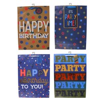 Voila Art Paper Gift Bag, Assorted Designs, 1-Count. — Dollar Tree