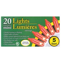 Red Indoor Mini Christmas Lights, 5-ft. Strands — Dollar Tree (SKU 259629)