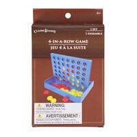Classic Games 4-in-a-row Mini Game, 1-Count. — Dollar Tree