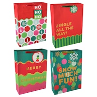 Voila Whimsical Christmas Gift Bag, Assorted Designs — Dollar Tree