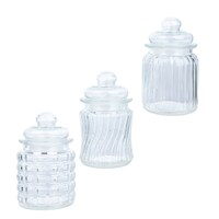 Bulk Glass Candy Jars With Tight Sealing Lids 5 125x3 In Dollar Tree