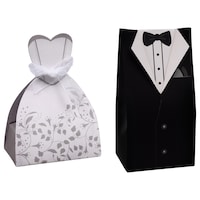 Bride & Groom Wedding Favor Boxes, 6-ct. Packs — Dollar Tree