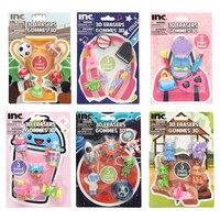 Inc. 3D Erasers, Assorted Themes, 5-Piece Pack. — Dollar Tree