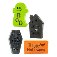 LED HALLOWEEN WOOD BOX — Dollar Tree (SKU 293834)