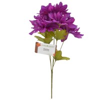 Floral Garden 5-Stem Purple Dahlia Flowers, 13 in. — Dollar Tree penny item