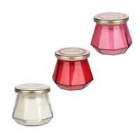 Diamond-Shaped Jar Scented Candles with Lids, 3-oz. — Dollar Tree