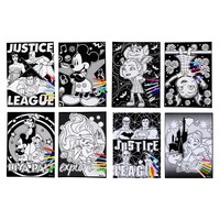 Licensed Character Velvet Coloring Sheets with Mini-Markers, 11x15 in. — Dollar Tree