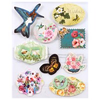 Download Bulk Crafter S Square Hand Made Bird And Butterfly Stickers 7 25x5 75 In Dollar Tree