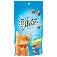 9 Lives Chicken & Turkey Crunch Cat Treats, 2.1 oz. — Dollar Tree