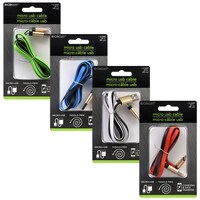 E-Circuit Two-Toned Tangle-Free Flatwire Micro USB Cables, 39 in. — Dollar Tree (SKU 252880)