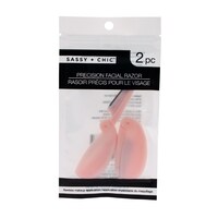 Sassy + Chic Precision Facial Razor, 2-Piece Pack. — Dollar Tree