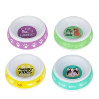 Greenbrier Kennel Club Printed Melamine Cat Food Bowls, 5x1.25 in. — Dollar Tree