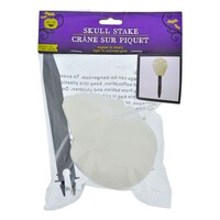 Halloween Glow-in-the-Dark Skull Stakes, 8.75 in. — Dollar Tree (SKU 275821)