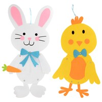 Easter Felt Jointed Animal Decorations — Dollar Tree (SKU 262557)