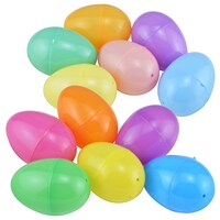 Bright & Pastel Fillable Hinged Plastic Eggs, 18-ct. Packs — Dollar Tree (SKU 192578)