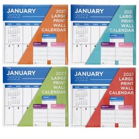 2022 Large Block Print Wall Calendars — Dollar Tree (SKU 332190)