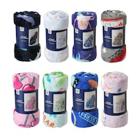 Printed Plush Throw, Assorted Designs — Dollar Tree