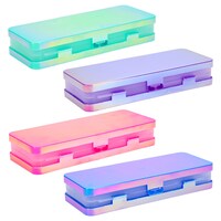 3-Compartment Pencil Box, Assorted Colors, 1-Count. — Dollar Tree