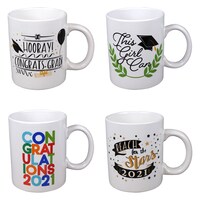 2021 Stoneware Graduation Mugs, 16 oz. — Dollar Tree (SKU 327644)