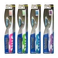 Pro-Teque Medium Folding Travel Toothbrush, Assorted Colors, 1-Count. — Dollar Tree