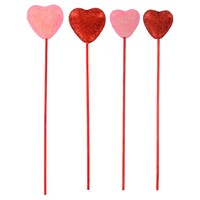 Glittery Foam Heart Picks, 7-ct. Packs — Dollar Tree (SKU 247901)