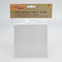 Crafter's Square Artist's Canvas, 2-Count. Packs — Dollar Tree