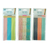 Jot Foil Polka Dot Pencils, 12-Count. Packs — Dollar Tree