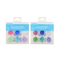Crafter's Square Flat Diamond Filler Glitter, Assorted Colors, 6-Piece Pack. — Dollar Tree
