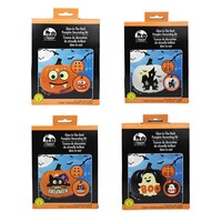 Seasonal Collection Diy Glow-In-The-Dark Pumpkin Decorating Kit, Assorted Styles — Dollar Tree