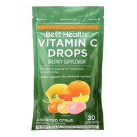 Best Health Vitamin C Supplement Drops Assorted Flavors, 30-Piece Pack — Dollar Tree
