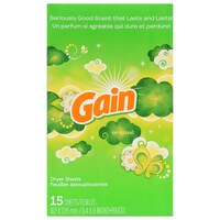Gain Fabric Softener Dryer Sheets, 15-Count. Boxes — Dollar Tree