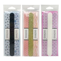 Diamond Cosmetics Triple Pack Nail Files, Assorted Colors, 3-Piece Pack. — Dollar Tree