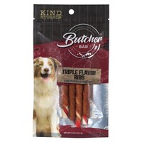 Kind Rewards Butcher Bar Triple Flavor Ribs Dog Trear, 1.5-oz. — Dollar Tree