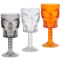 Translucent Skull-Embossed Plastic Goblets, 12.5 oz. — Dollar Tree (SKU 202278)