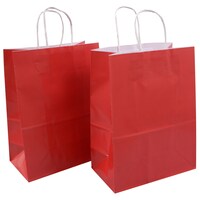 Voila Red Glossy Medium Gift Bag, 2-Piece Pack — Dollar Tree