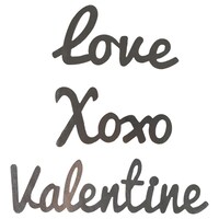 Assorted Valentine Word Decor, 3-Count. Packs — Dollar Tree
