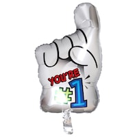 You're #1 Foam Finger-Shaped Foil Balloons, 26.5x18-in. — Dollar Tree