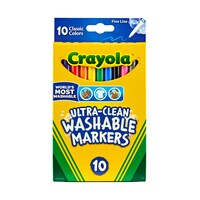 Crayola Ultra-Clean Washable Marker, 10-Piece Pack — Dollar Tree
