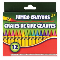 Jumbo Crayons, 12-ct. Packs — Dollar Tree (SKU 144827)
