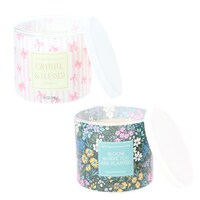 Star Candle Bows & Bloom Candles, Assorted Scents, 14 oz. — Dollar Tree