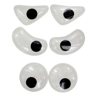 Giant Glow In the Dark Googly Eyes, 2 ct. Packs — Dollar Tree (SKU 275848)