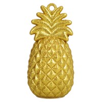 Seasonal Collection Gold Pineapple-shaped Glitter Balloon Weight — Dollar Tree
