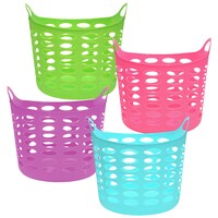 Slotted Plastic Storage Baskets with Handles — Dollar Tree (SKU 197674)