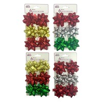 Voila Pre-Made Ribbon Bows, 6-Count. Packs — Dollar Tree