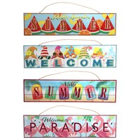 Luau Plaque Wall Decor, 23.625x8.375 in. — Dollar Tree