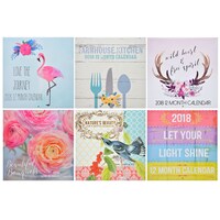 Jot 2018 Illustrated Monthly Wall Calendars — Dollar Tree (SKU 258324)