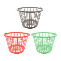 Large Slotted Plastic Laundry Baskets, 17.5x12 in. — Dollar Tree