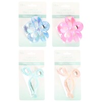 Bow And Flower Claw Clip, Assorted Colors, 1-Count. — Dollar Tree